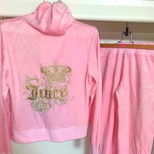 Juicy couture terry tracksuit light pink